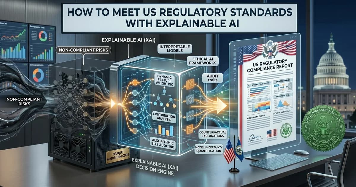 Flowchart mapping algorithmic transparency and federal audit requirements