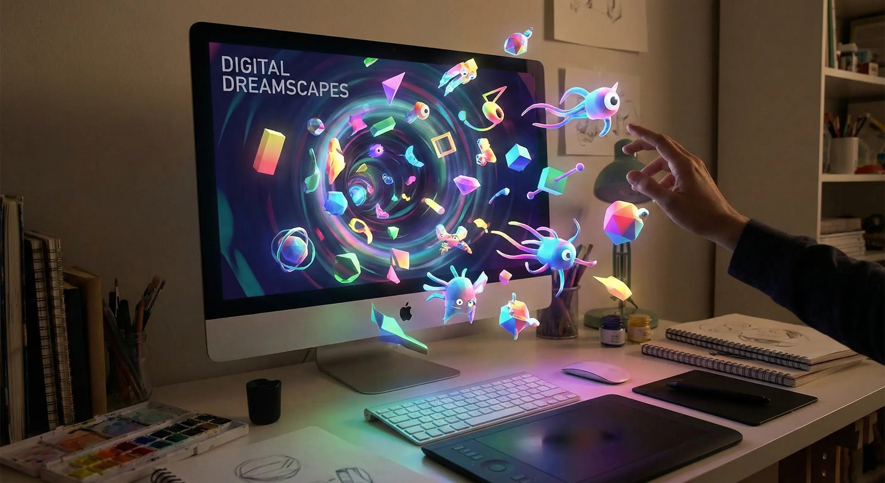 Interactive 3d websites displaying webgl animation for web