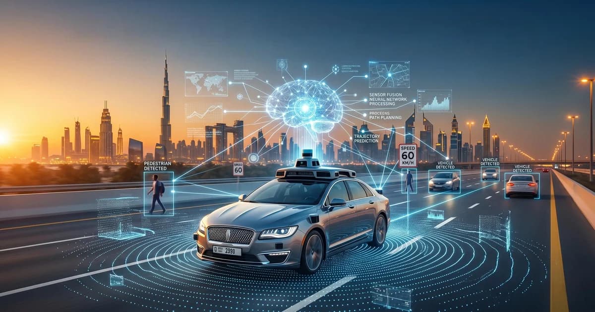 The AI brain inside self-driving cars is analyzing Dubai traffic data
