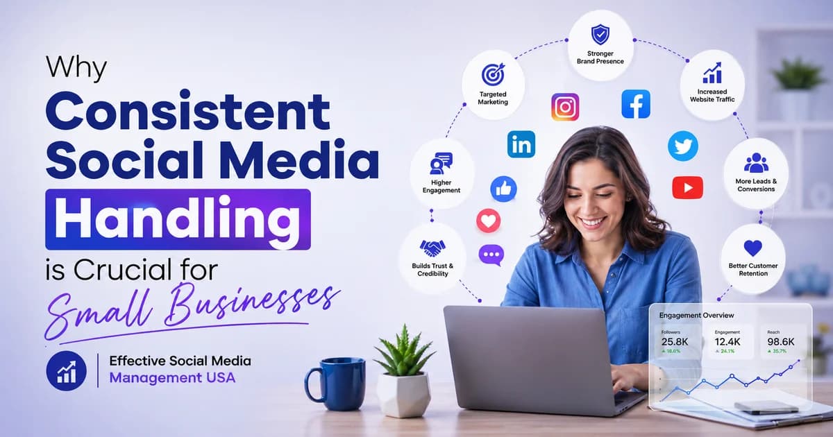 Professional team executing effective social media management USA strategies