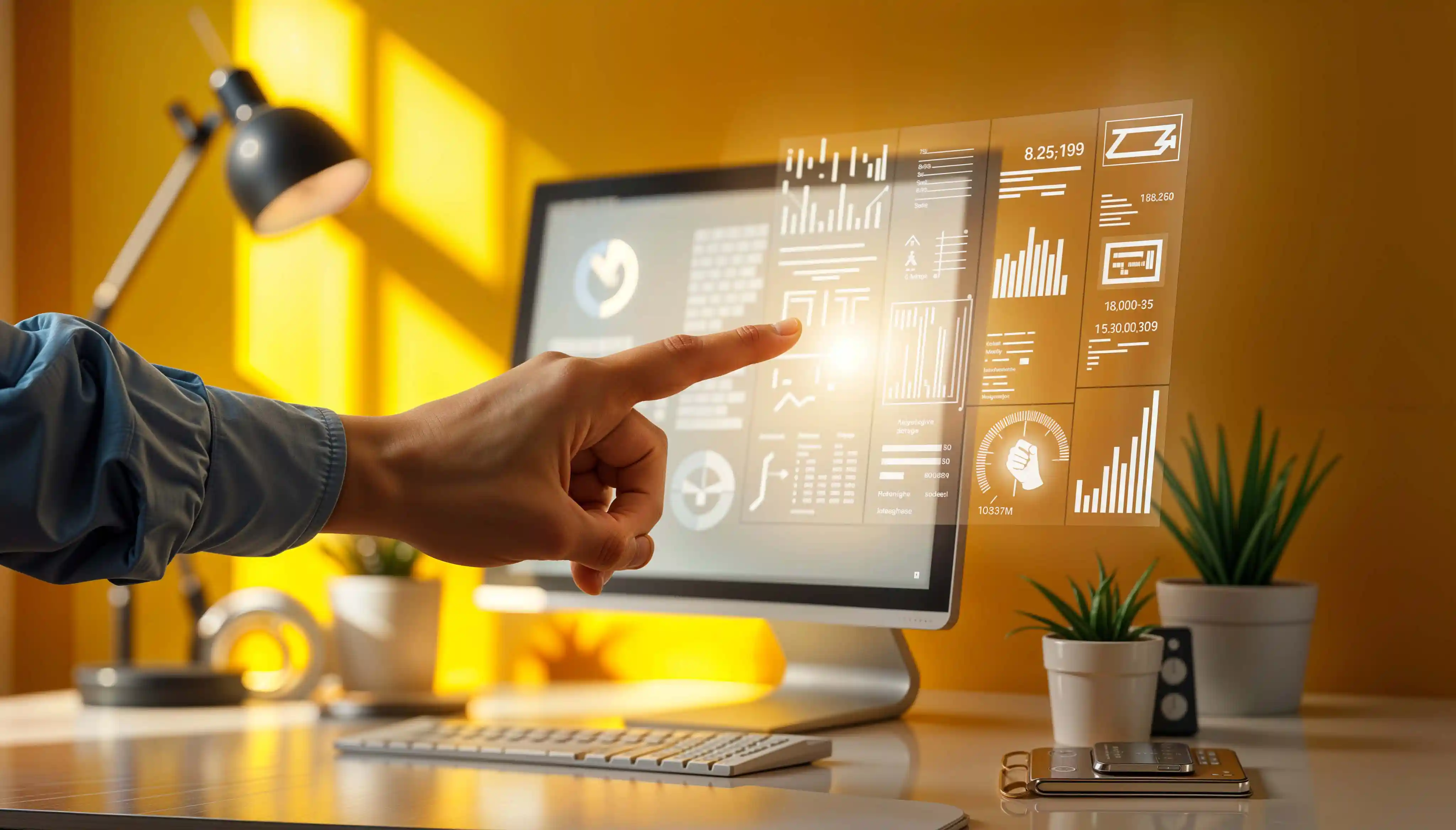 Abstract background representing digital services